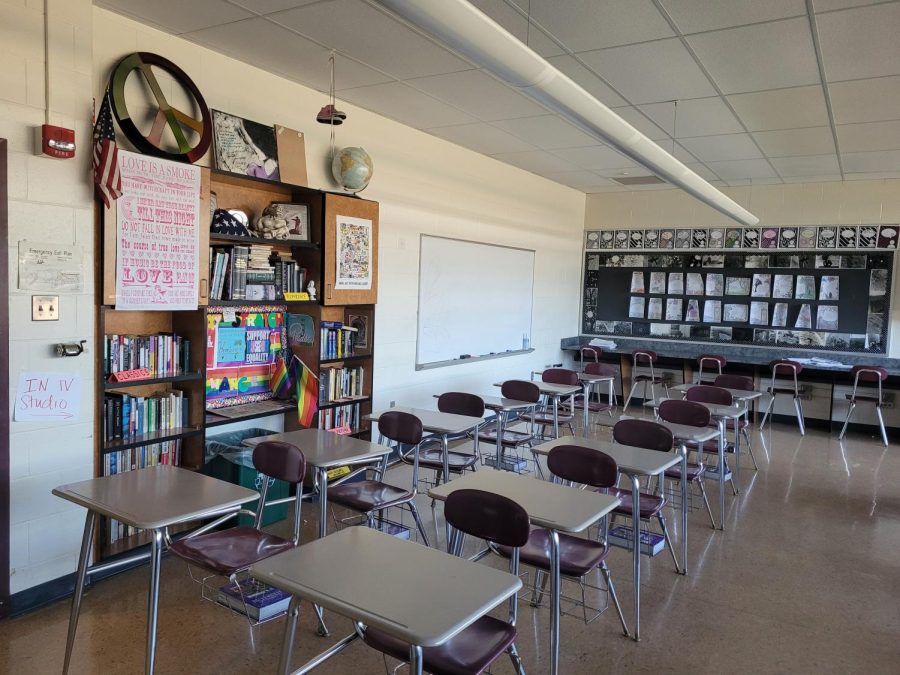 Teachers decorate classrooms