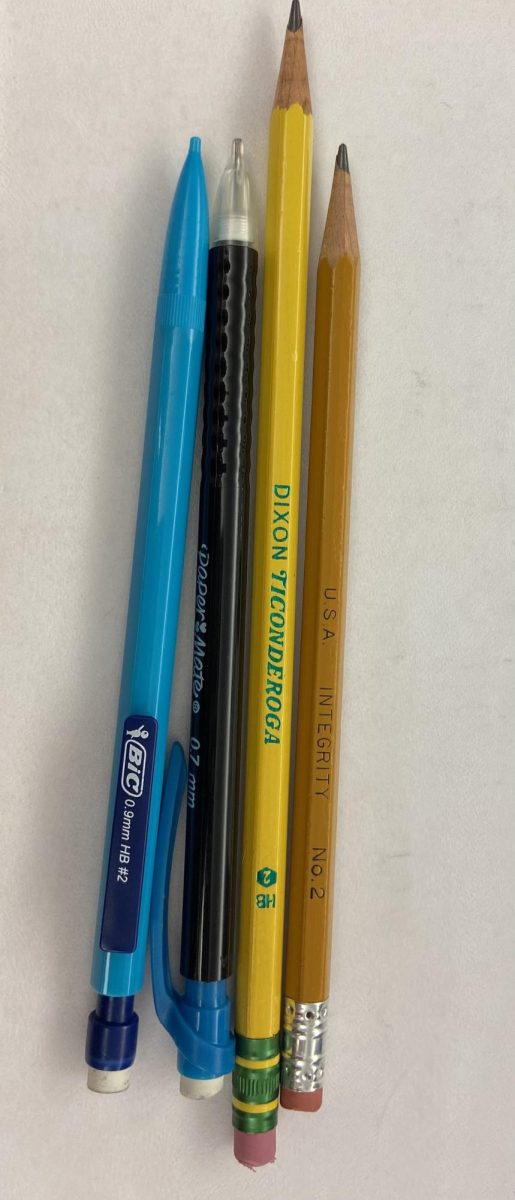 Students choose their favorite type of pencil