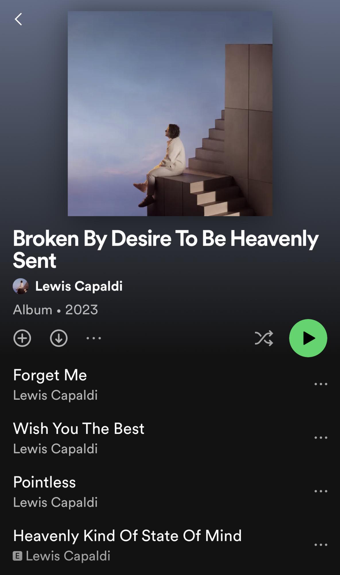 Lewis Capaldi Broken By Desire Forget me Wish you the best Pointless New  2023 CD