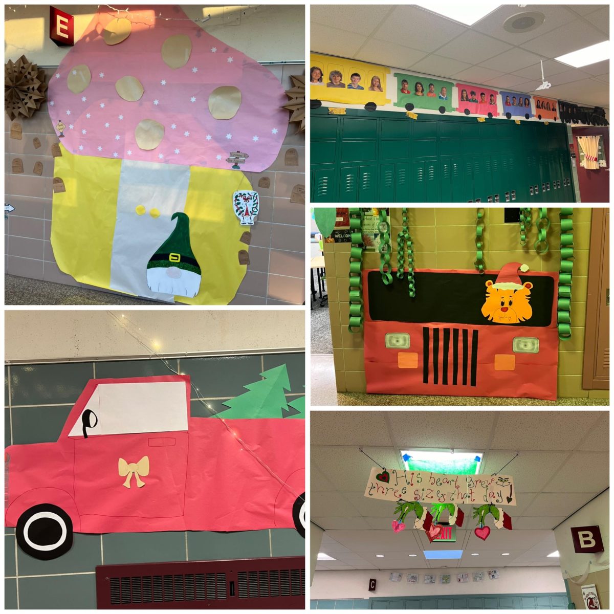 HAHS students participate in holiday hallway decorating