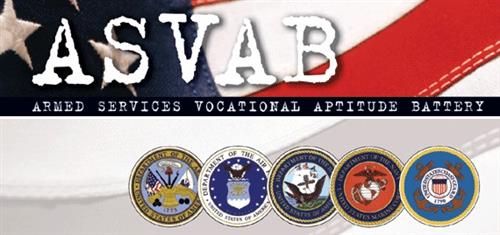 Students take ASVAB test